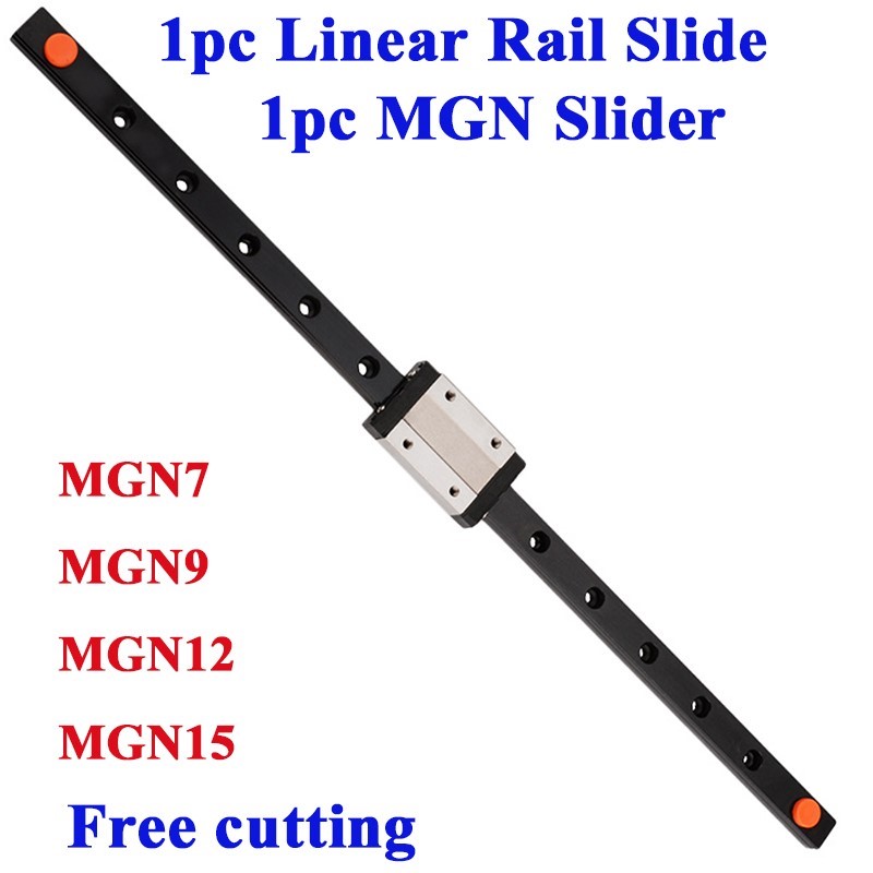 Linear Rail Mgn12H Set - 1 unidad de deslizamiento lineal en