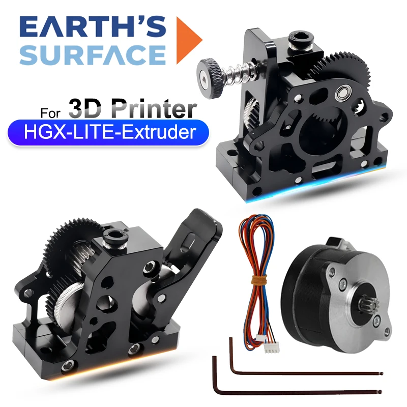 Direct Drive Dual Gear Extruder High Speed - Extrusora de Reducción de Acero Duro