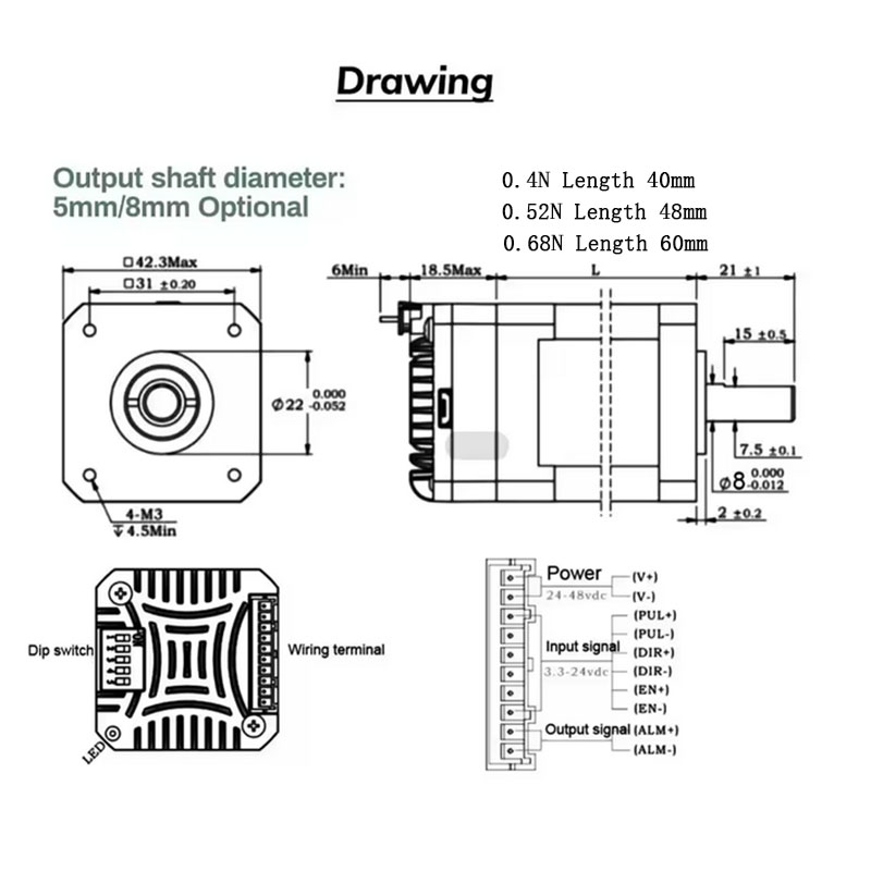 Motor paso a paso de circuito  - Closed Loop Stepper Motor Nema 17 reseña y precio