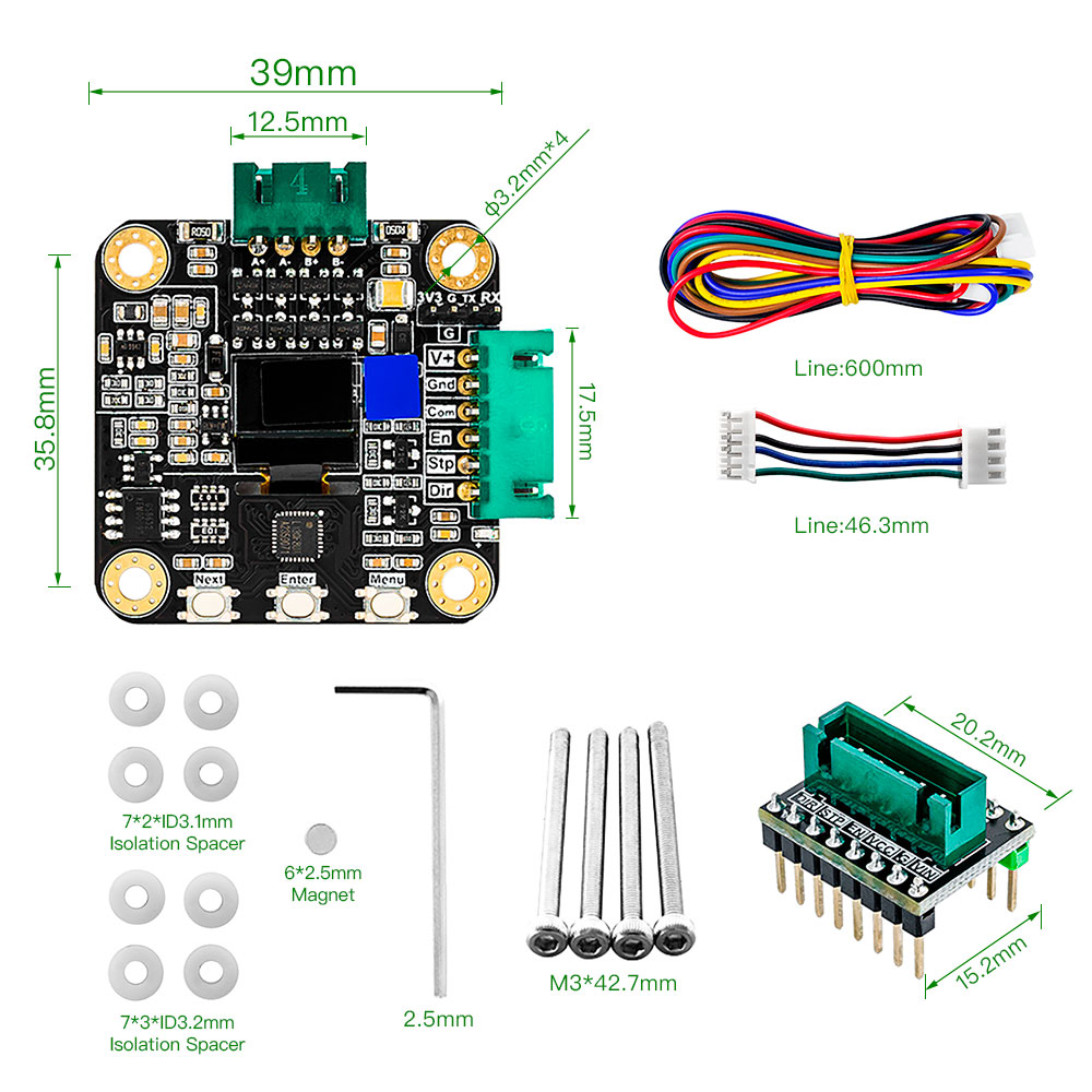 Makerbase MKS SERVO42C PCBA NE - Closed Loop Stepper Motor Nema 17 reseña y precio