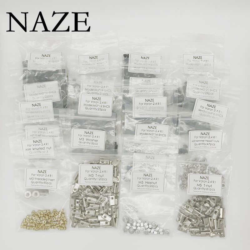 NAZE-Kit completo de tornillos - Voron 2.4 R2 Complete Kit reseña y precio